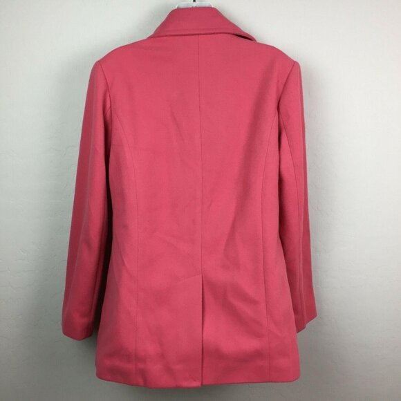 Thread & Supply Womens Salmon Pink Blazer Coat Work Office  Winter Size Medium - Picture 4 of 7